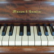 1950 Mason & Hamlin console piano, flame mahogany - Upright - Console Pianos